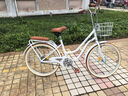 飞鸽（FG FLYING PIGEON）儿童自行车7-12岁自行车儿童单车小孩自行车成人通勤车自行车学生 标配珍珠白|单速|辐条轮+礼包 24寸适合150-170cm 实拍图