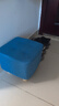 竹思乐实木布艺小凳子家用矮凳墩门口换鞋凳沙发凳成人休闲方凳 【加厚加固加大】天蓝色实木凳 实拍图