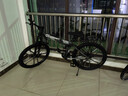 凤凰（Phoenix）可折叠山地车自行车成人男女新款式学生12到18岁变速越野软尾单车 折叠双避震【密封全轴承】钢架/十刀轮银灰 26寸-24速【身高158-188cm】 实拍图