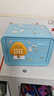 得力（deli）保险箱 儿童玩具存钱罐电子密码保险柜储蓄罐送男孩女孩生日礼物可存可取 蓝色送贴纸 实拍图