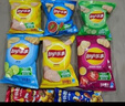 乐事（Lay's）薯片（黄瓜味+原味+红烩味+鱿鱼味+鸡翅味）400g 混合10包 实拍图