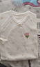 婧麒（JOYNCLEON）婴儿连体衣春秋无骨衣服春装空调服纯棉春款长袖和尚服外出服 亲子熊+桃子兔 59cm 实拍图