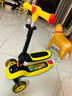 babycare儿童滑板车2-3-6岁轻便可折叠滑滑车男女童可坐可骑溜溜车-洛克黄 实拍图