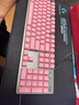 罗技（Logitech）K845机械键盘 有线键盘 办公电脑打字键盘  电竞游戏发光全尺寸个性化定制键帽 K845茶轴+樱花粉透光键帽+桌垫 实拍图
