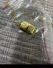 周大生【生日礼物送女友】黄金项链足金吊坠5G暴富小金砖套链金条 4.88g 实拍图