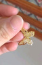 周大生黄金吊坠女足金蝴蝶坠子（不含链）生日礼物送女友1.7g 实拍图