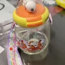 史努比（SNOOPY）儿童吸管大肚水杯学生夏季便携男女耐高温大容量运动水壶1L 黄色 实拍图