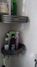 卡贝（cobbe）浴室置物架卫生间三角网篮厕所转角置物架免打孔太空铝枪灰挂件 实拍图