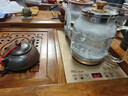 茶皇子全自动底部上水电热水壶三合一茶台茶桌嵌入一体保温玻璃烧水壶茶具套装开水泡茶壶蒸汽喷淋煮茶器 1.2L 升级三合一套装金色 20X37CM 实拍图