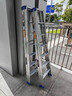 思德尔（SDE.）加厚A梯铝合金人字梯 家用梯子户外广告梯工程梯合页梯双面双侧梯 7步【1.75米】 实拍图