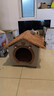 阿柴与猫封闭式猫窝大房子小型犬狗窝睡觉猫狗屋可拆洗四季通用宠物窝 实拍图