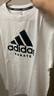 阿迪达斯男装夏季透气舒适休闲运动宽松半袖上衣短袖ADICTK-WB 3XL  白黑  实拍图