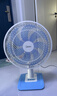美的（Midea）台式电风扇家用台扇7叶3档宿舍卧室台风扇客厅办公室节能省电摇头电扇学生床上 FGAU40D【蓝白色升级款】 实拍图