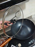京严炒锅章丘款铁锅无涂层炒菜不粘锅家用精铁锅具燃气电磁炉用已开锅 【通用款】正宗老式铁锅+盖+铲 34cm 百年工艺｜传统铁锅｜健康不沾 实拍图