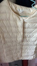 雪中飞经典新款基础舒适轻薄羽绒便捷短款保暖羽绒小马甲轻盈便携舒适 黎蔓卡其|7202-女 S 160/84A 实拍图