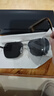 帕森（PARZIN）偏光太阳镜男 时尚简约多边形眼镜合金框防晒驾驶潮墨镜PZ6653 实拍图