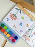 美乐童年指印画颜料儿童创意彩色印泥可水洗手指画册宝宝涂鸦套装幼儿画画 指印画超有趣-热闹的动物园 实拍图
