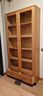 良工实木书柜带门北欧日式落地书架满墙置物架橡木原木书橱学生书房 原木色双门1米（高2000mm） 实拍图