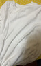 优衣库男装女装柔软圆领T恤/休闲长袖上衣25秋冬新款479783 00 白色 M /170/92A 实拍图