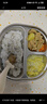 日康（rikang）保温饭盒  儿童分格餐盘辅食碗 不锈钢小学生饭盒 C1016翠绿 实拍图