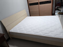 全友家居 床原木风现代简约主卧室双人大床1.8x2米家用高脚板式床家具 实拍图
