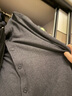 优衣库男装休闲开衫/长袖时尚V领卫衣外套483299 08 深灰色 2XL /185/112C 实拍图