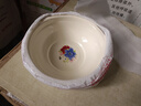 辉成绘通 加厚搪瓷盆搪瓷碗老式怀旧碗特厚卡通菜盆汤碗洗脸婴儿 儿童PP盆 20cm卡通或花一个颜色随机 实拍图