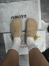 东园物作软木拖鞋真皮休闲日系时尚百搭外穿防滑情侣款Boston半包勃肯鞋 卡其色【以此颜色为准】 36 正码 实拍图