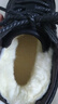 BIUTEE品牌轻奢男鞋男士冬季新款羊毛皮毛一体高帮鞋子加绒保暖皮鞋高端 86917黑色 加绒 羊毛 41 (255mm) 实拍图
