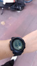盾者战术手表新兵入伍执勤军迷电子表多功能指南针温度防水电子手表男 黑色【白盘胶圈】标准款 实拍图