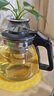 【京东物流】茶壶套装整套茶具大容量玻璃茶杯带滤网耐高温泡茶具 1000ML一壶+四杯套装 实拍图