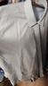 罗蒙长袖衬衫男士纯色商务休闲职业正装工装外套白衬衣男装 蓝色 45  实拍图