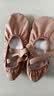 艾舞戈专业舞蹈鞋女软底练功鞋弹力芭蕾舞鞋教师猫爪鞋 芭蕾褐 40码 实拍图