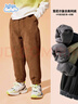 班尼路儿童裤子冬季2025款中大童一体绒休闲裤男女童灯芯绒加绒束脚长裤 实拍图