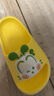 巴布豆（BOBDOG）儿童拖鞋男女童宝宝软底居家室内外夏季凉拖鞋 黄色 170码 实拍图