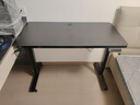 凡积实木电动升降桌智能电脑桌可升降电竞桌子家用办公学习工作台书桌 3CM桌面【双电机2节】黑色 120x60x75CM 实拍图