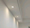 雷士（NVC）LED筒灯客厅过道嵌入式二级能效全铝高亮漆白6瓦暖白开孔75-85mm 实拍图