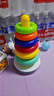 MKBIBI叠叠乐婴儿套圈玩具早教不倒翁彩虹套圈环积木1-3岁生日礼物 实拍图