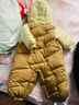 巴拉巴拉童装婴儿连体衣假两件连体羽绒服宝宝衣服冬加厚男童女童儿童 黄绿41122-白鸭绒 80 cm-充绒量88g 实拍图
