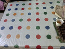 钟爱一生餐桌布防水免洗桌面垫生日装饰派对台布TPU覆膜多彩圆点137*180cm 实拍图