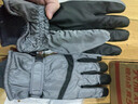 目丸保暖手套男女户外冬天骑行防寒风加绒厚触屏女防水冬季棉滑雪手套 9#深灰色 深度暖手套-男款 实拍图