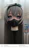 cosplay口罩窒息PU皮质漆皮一体成型kig用成人口罩光泽感立体口罩 镜面黑 1个 实拍图
