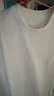 拇指白小T热力加厚加绒长袖T恤秋冬新款保暖百搭打底衫 男款白色 S 实拍图