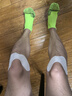 悍将（HNK）专业跑步袜子男女马拉松跑步袜子毛巾底压缩袜吸湿透气速干运动袜 3.0清新绿-单双装 L(42-44) 实拍图