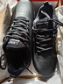 特步运动鞋男鞋跑步鞋冬季加绒皮面防水轻便减震休闲慢跑鞋棉鞋黑色 实拍图
