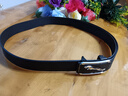 男士皮带贴皮无牙自动扣腰带男青年简约百搭商务休闲裤带男款腰带 银色航豹1 实拍图