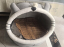 珑小宠猫窝冬天四季通用封闭式猫屋别墅狗窝小型犬加厚猫狗窝猫床猫舍 卡通猫头窝灰色【L号] 实拍图