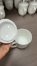 陶相惠 茶杯骨瓷办公杯会议杯陶瓷盖杯开会杯子商务办公水杯带盖10只装 实拍图