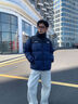 李宁火锅羽绒丨男女秋冬季防泼水防风排湿宽松鸭绒短羽绒服AYMV431 实拍图