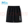 361°童装 儿童短裤25夏季男女童运动弹力透气针织五分裤 经典黑 175 实拍图